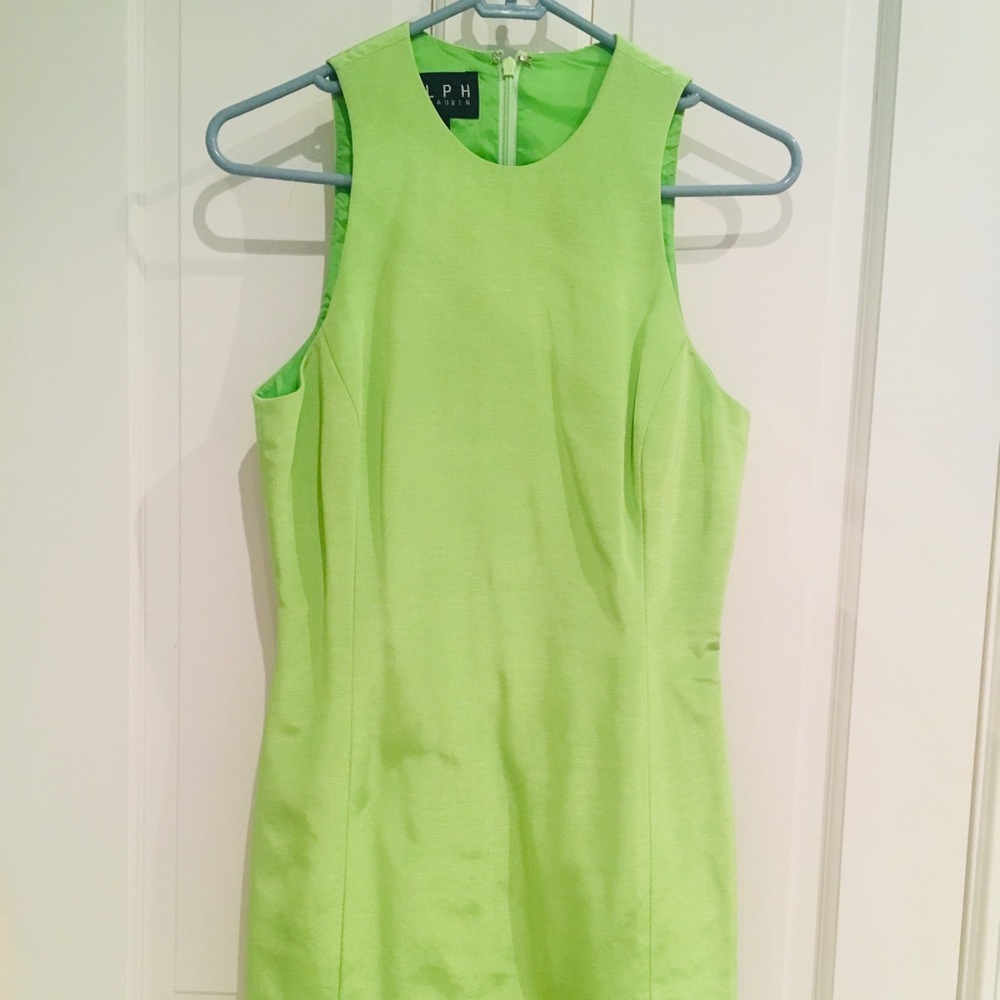 Ralph Lauren Purple Label Lime Green Dress